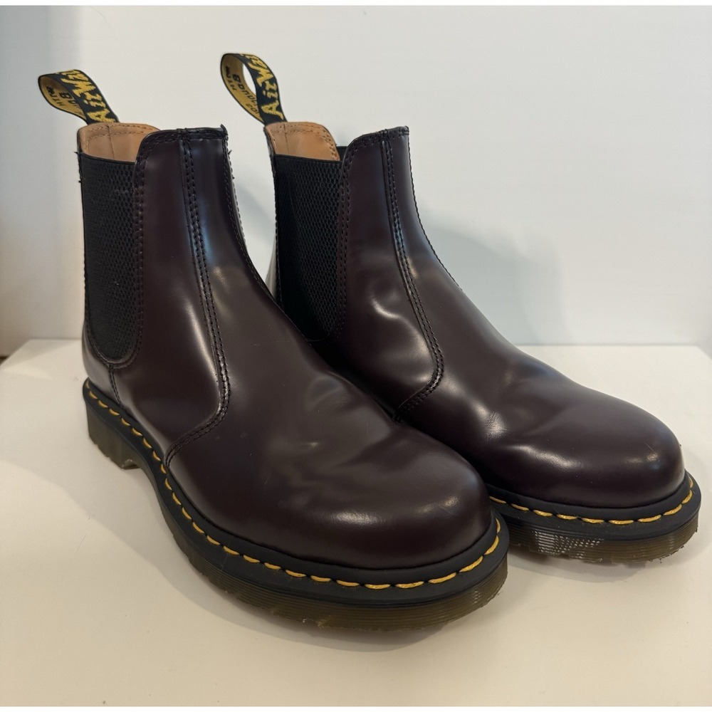 Dr. Martens 2976 YS Cherry Red Oxblood Chelsea Combat Boots Women's US 8 Grunge